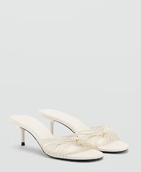 Mango Women's Straps Heeled Sandals