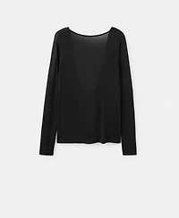 Mango Women's Draped Back Knit Sweater