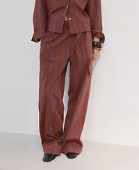 Mango Women's Side Pockets Cargo Pants