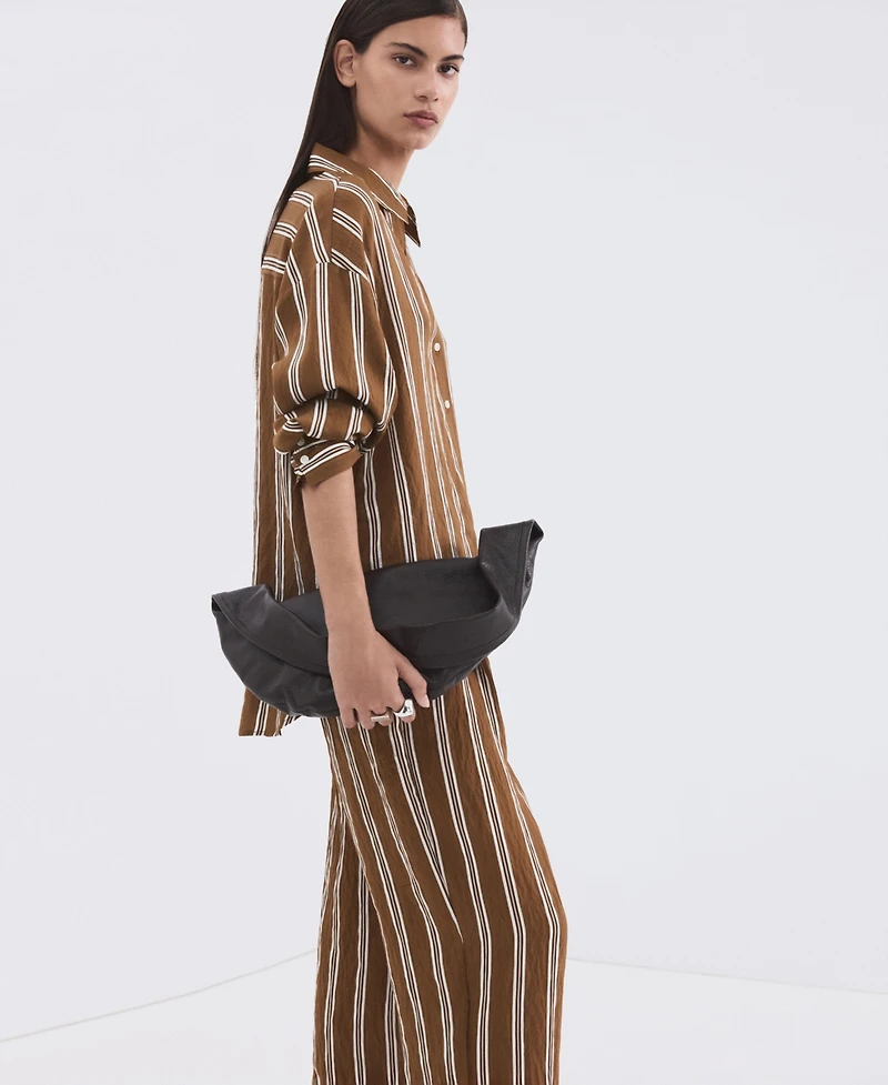 Mango Women's Striped Straight Shirt