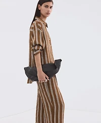 Mango Women's Striped Straight Shirt