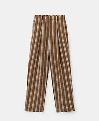 Mango Women's Pleated Striped Pants