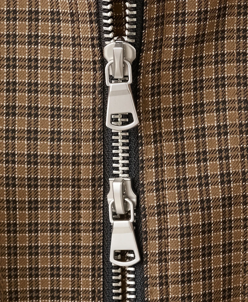 Mango Women's Houndstooth High-Neck Jacket