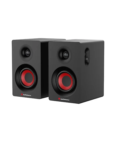 Audiosource 2-Way Bookshelf Speakers, Bluetooth 5.3, 30W Rms Powered Desktop Speakers for Hi-Fi Pc Gaming & Music