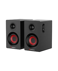 Audiosource 2-Way Bookshelf Speakers, Bluetooth 5.3, 30W Rms Powered Desktop Speakers for Hi-Fi Pc Gaming & Music
