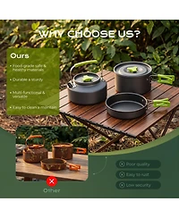 Vebreda 4-6 Person Camping Tent with Front Porch-Green