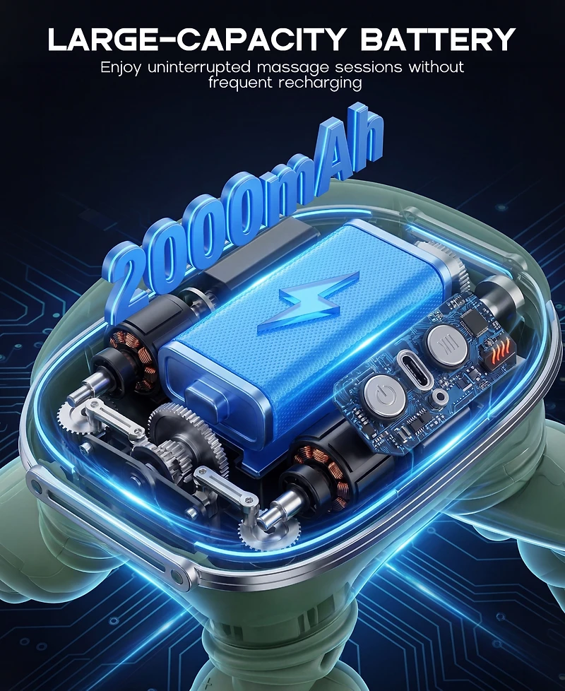 Vebreda Massage Chair Backrest Cushion -Therapy 03 Parts-Coffee