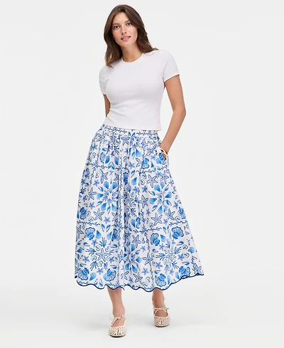 On 34th Women's Serene Shores Midi Skirt, Macy's Exclusive