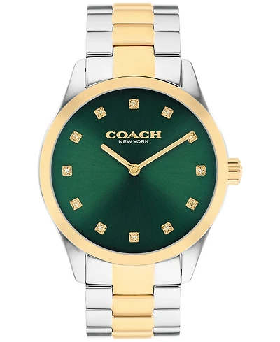 Coach Women's Brooks Two Tone Stainless Steel Bracelet Watch, 36mm