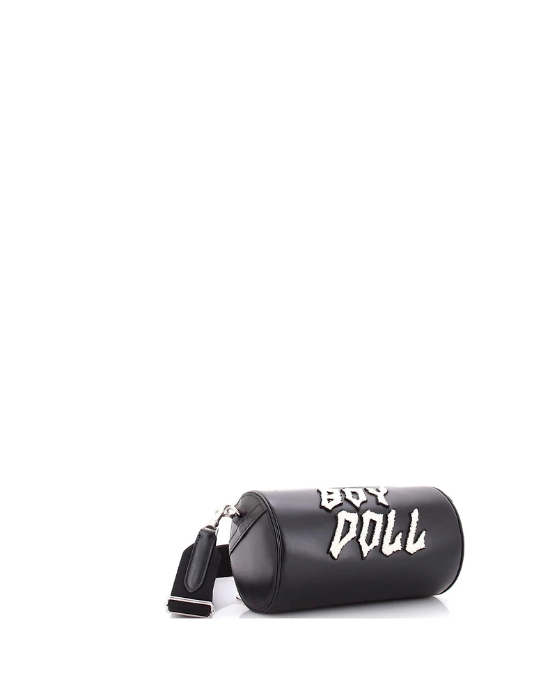 Pre-Owned Celine Cylinder Shoulder Bag Leather with Applique