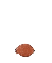 Pre-Owned Celine Mini Triomphe Oval Crossbody Bag Leather