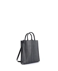 Pre-Owned Celine Small Vertical Cabas Tote All Over Logo Print Leather