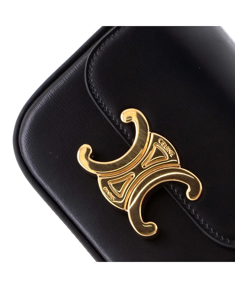 Pre-Owned Celine Mini Claude Shoulder Bag Triomphe Coated Canvas