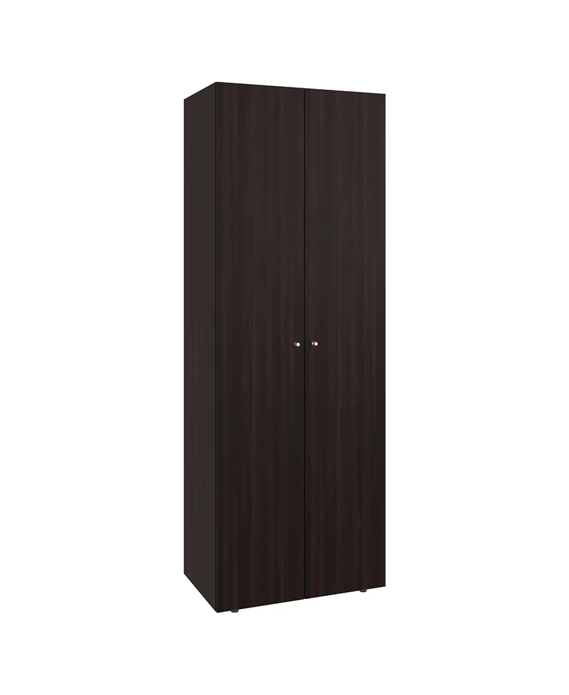 flynama Home 2 Doors Closet System Armoire with Hanging Rod and Storage Shelf Modern Organizer for Bedroom
