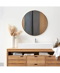 Tikamoon Solid teak wood vanity cabinet wash-stand counterdesign drawers bathroom