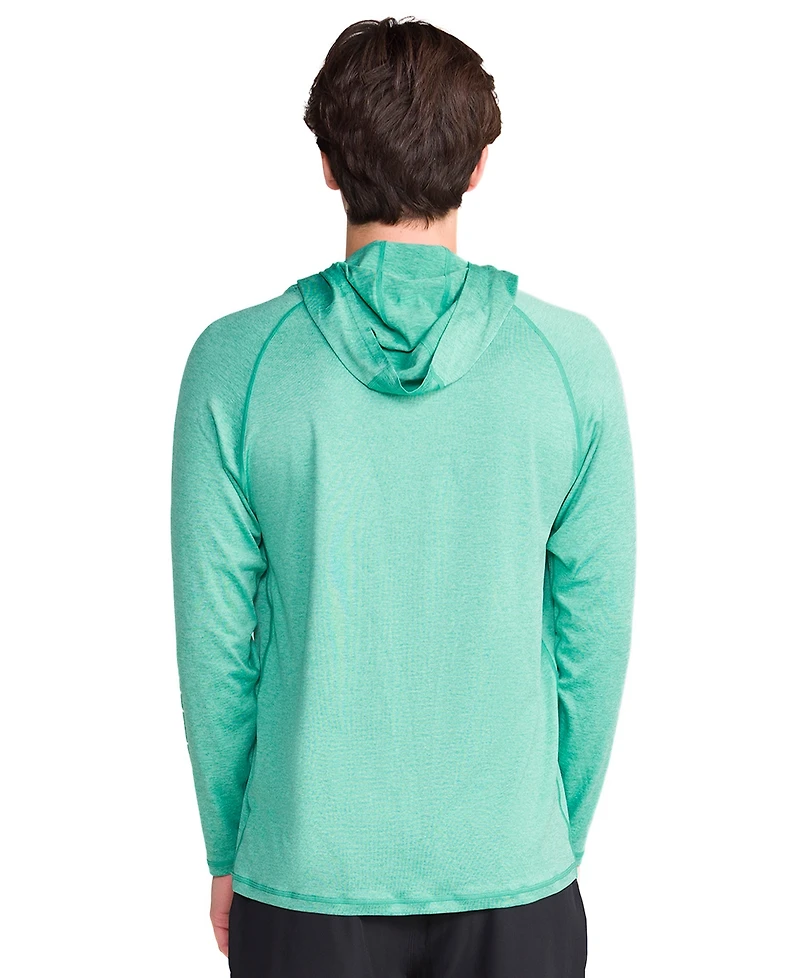 Spyder Men's Hooded Raglan Long-Sleeve Upf 50+ Rashguard