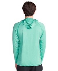 Spyder Men's Hooded Raglan Long-Sleeve Upf 50+ Rashguard