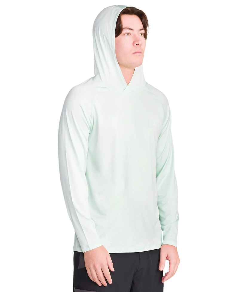 Spyder Men's Hooded Raglan Long-Sleeve Upf 50+ Rashguard