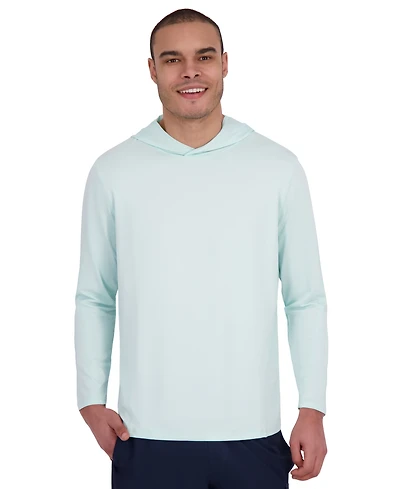 Spyder Men's Long Sleeve Textured Rashguard Swim Hoodie