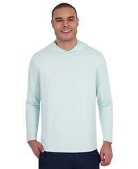 Spyder Men's Long Sleeve Textured Rashguard Swim Hoodie