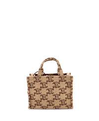Pre-Owned Celine Small Cabas Thais Tote Triomphe Wool