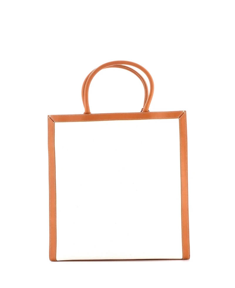 Pre-Owned Celine Large Vertical Cabas Tote Canvas with Leather