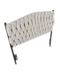 Flynama Fabric Twin Headboard 41-53H x 63W inch Durable Casual Design