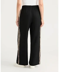 Ellen Tracy Women's Wide Leg Pant with Ric Rac Detail