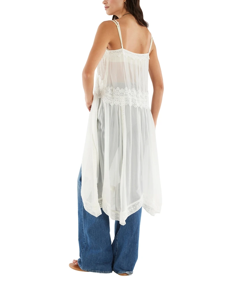 Free People Women's Sleeveless V-Neck Snowbird Maxi Top