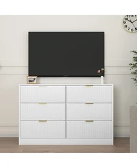 flynama 5 Drawer Classic Dresser Multipurpose Cabinet for Kids Room Home Furniture With Spacious Drawers Easy Assembly.