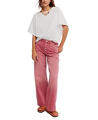 Free People Women's Dolman-Sleeve Boxy Fit T-Shirt