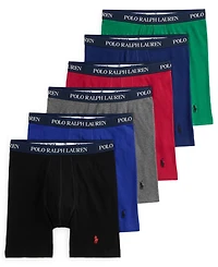 Polo Ralph Lauren Men's Classic-Fit Knit Boxer Briefs, 6-Pack