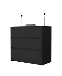 flynama Modern 4 Drawer Dresser Mdf Cabinet with Wheels for Bedroom Living Room Entryway