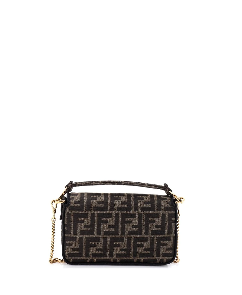 Pre-Owned Fendi Mini Baguette Nm Bag Zucca Canvas