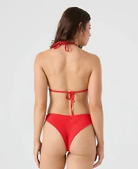 Roxy Women's Rib V-Neck Bikini Top