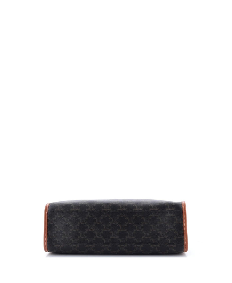 Pre-Owned Celine Mini Horizontal Cabas Tote Triomphe Coated Canvas