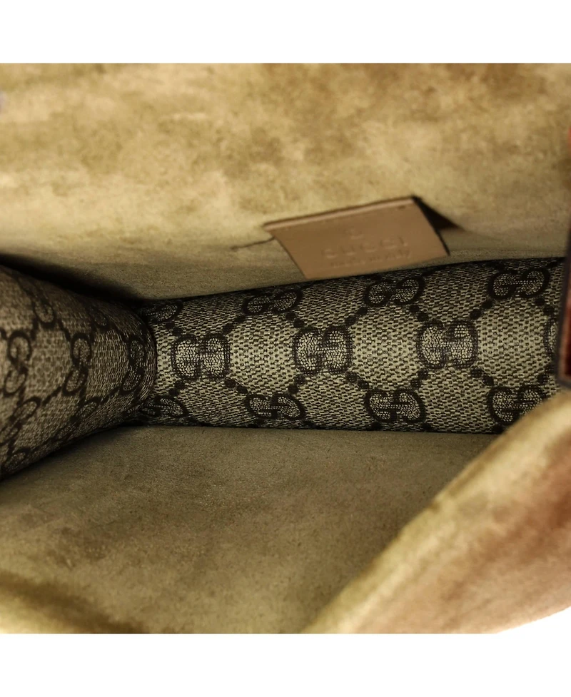 Pre-Owned Gucci Mini Dionysus Bag Gg Coated Canvas