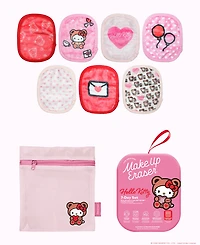 MakeUp Eraser 8-Pc. Hello Kitty Cutie Pie Reusable Makeup Wipe Set