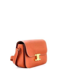 Pre-Owned Celine Large Triomphe Shoulder Bag Smooth Calfskin