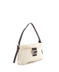 Pre-Owned Fendi Small Vintage Pocket Shoulder Bag Zucca Canvas