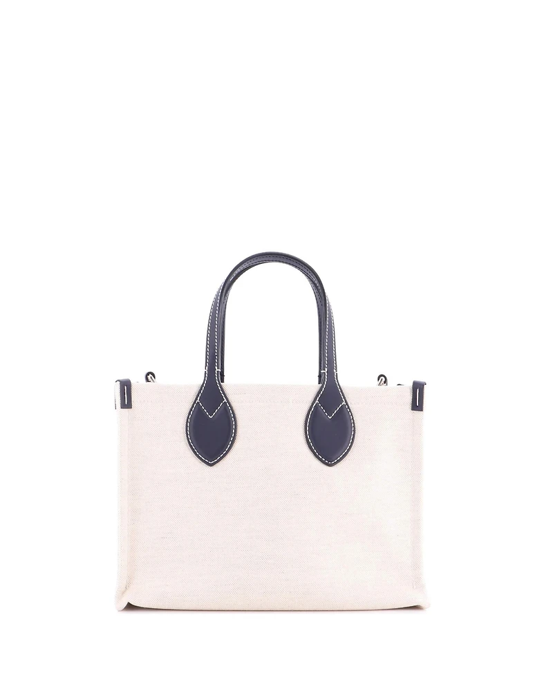 Pre-Owned Gucci Small Logo Shopper Tote Printed Canvas