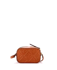 Pre-Owned Fendi Mini Camera Case Bag Zucca Embossed Leather