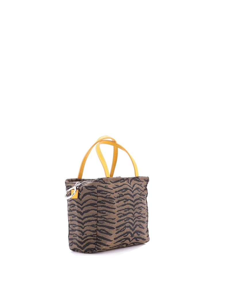 Pre-Owned Fendi Zip Tote Printed Jacquard