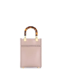 Pre-Owned Fendi Mini Sunshine Shopper Tote Leather