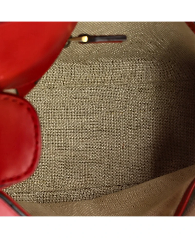 Pre-Owned Gucci Medium Lady Web Shoulder Bag Leather