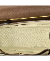 Pre-Owned Gucci Small Bamboo 1947 Top Handle Bag Jumbo Gg Canvas