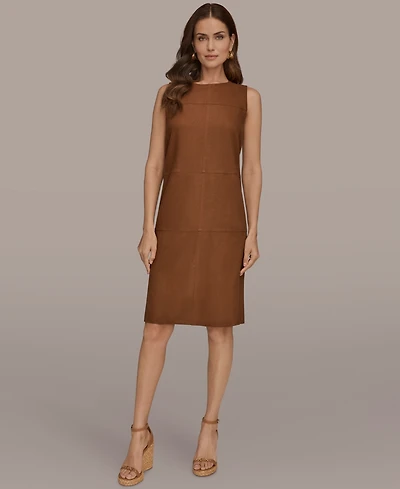 Donna Karan New York Women's Crewneck Sleeveless Shift Dress