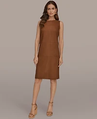 Donna Karan New York Women's Crewneck Sleeveless Shift Dress