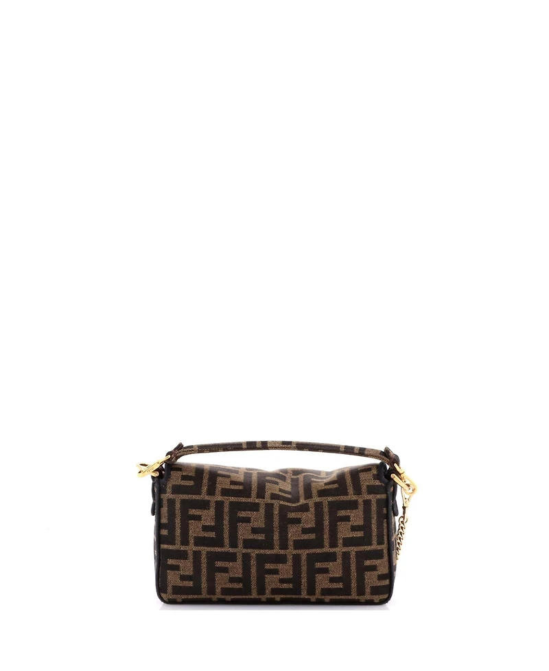 Pre-Owned Fendi Mini Baguette Nm Bag Zucca Canvas