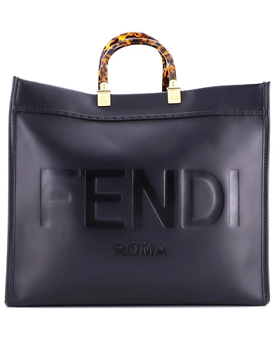 Pre-Owned Fendi Large Sunshine Shopper Tote Leather